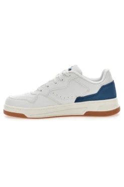 Sneakers Bianche con Dettaglio Posteriore Blu in Pelle DIADORA GINGER