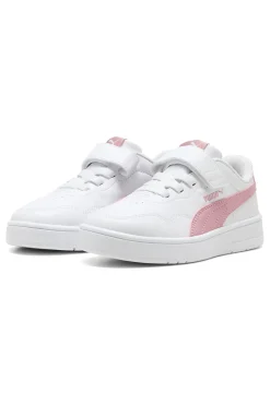 Sneakers bianche con dettagli rosa Puma Court Lally AC+ PS