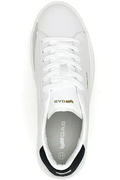 Sneakers bianche con dettaglio nero Gas Leonard LTX