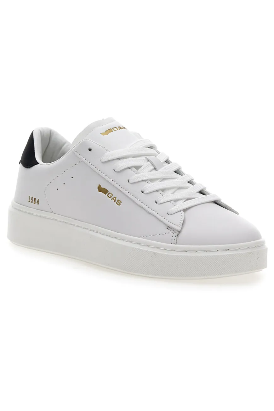 Sneakers bianche con dettaglio nero Gas Leonard LTX