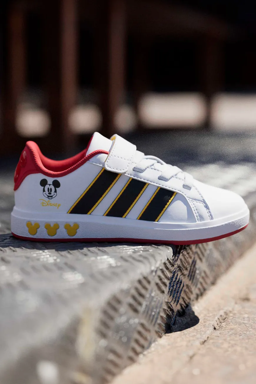 Sneakers bianche con dettagli Topolino Grand Court Mickey EL K Adidas