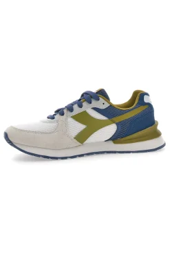 Sneakers Bianche con Dettagli Blu e Verdi DIADORA FENICE