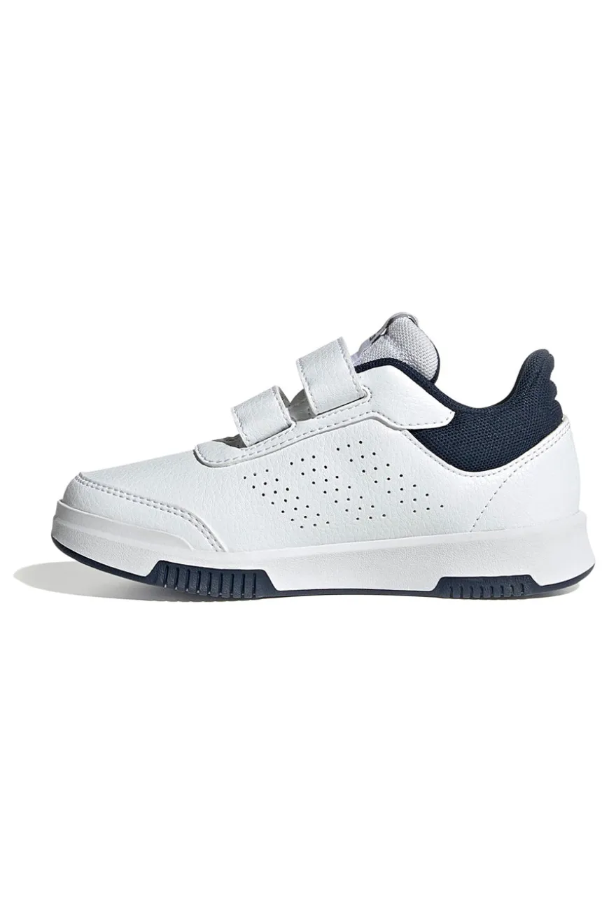 Sneakers bianche con dettagli blu e verdi chiusura a strappo Adidas Tensaur Sport 2.0 CF K