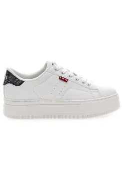 Sneakers Bianche con Dettaglio Posteriore Nero a Fantasia LEVI'S TAMPA
