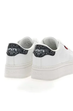 Sneakers Bianche con Dettaglio Posteriore Nero a Fantasia LEVI'S TAMPA