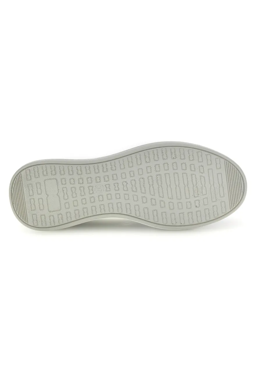 Sneakers bianche con dettagli argento Ferre F750