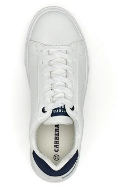 Sneakers Bianche con Dettagli Blu CARRERA CAM27104