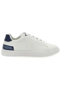 Sneakers Bianche con Dettagli Blu CARRERA CAM27104