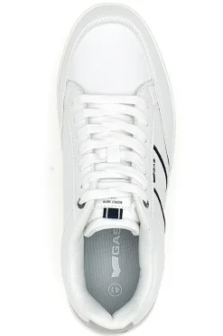 Sneakers bianche con dettagli grigio e nero Gas Amburgo Ltx