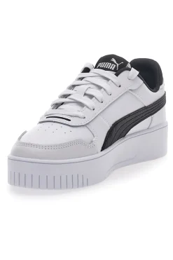 Sneakers Bianche Con Dettagli Neri Puma Carina Street