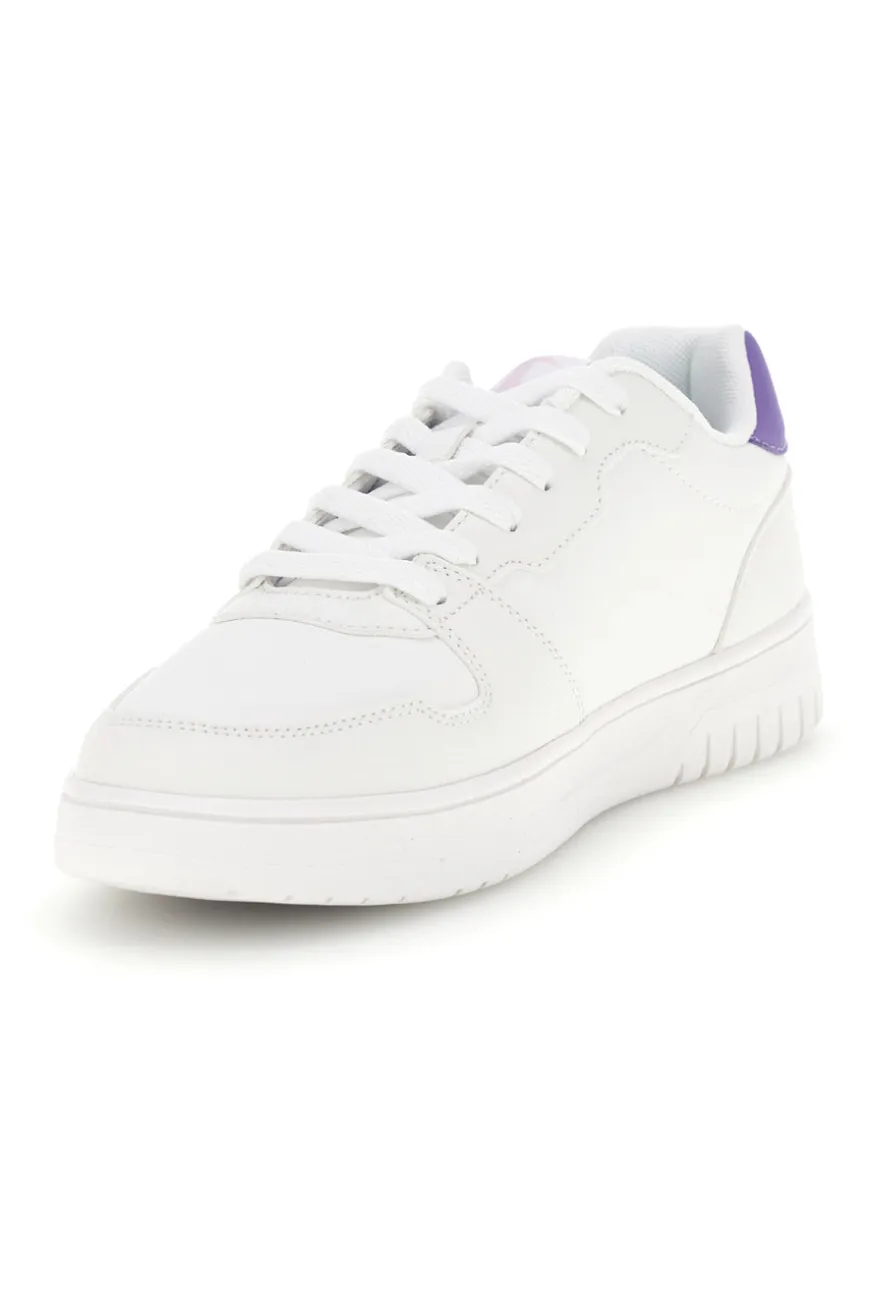 Sneakers bianche con dettaglio viola Champion Cly Nwm