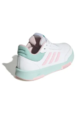 Sneakers bianche con dettagli pastello in materie sintetiche Adidas Tensaur Sport 2.0 K