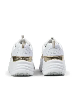 Sneakers bianche con dettagli oro e suola chunky Fila FFW0586