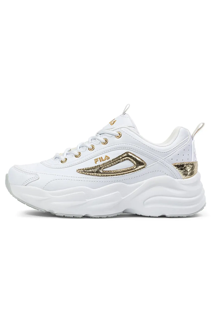Sneakers bianche con dettagli oro e suola chunky Fila FFW0586