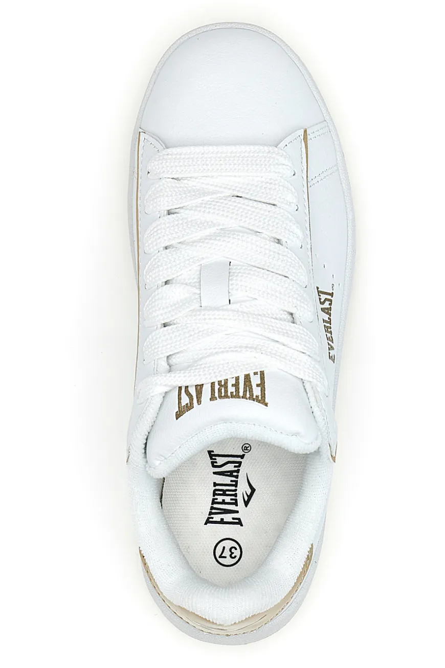 Sneakers bianche con dettagli oro Everlast EV-087P