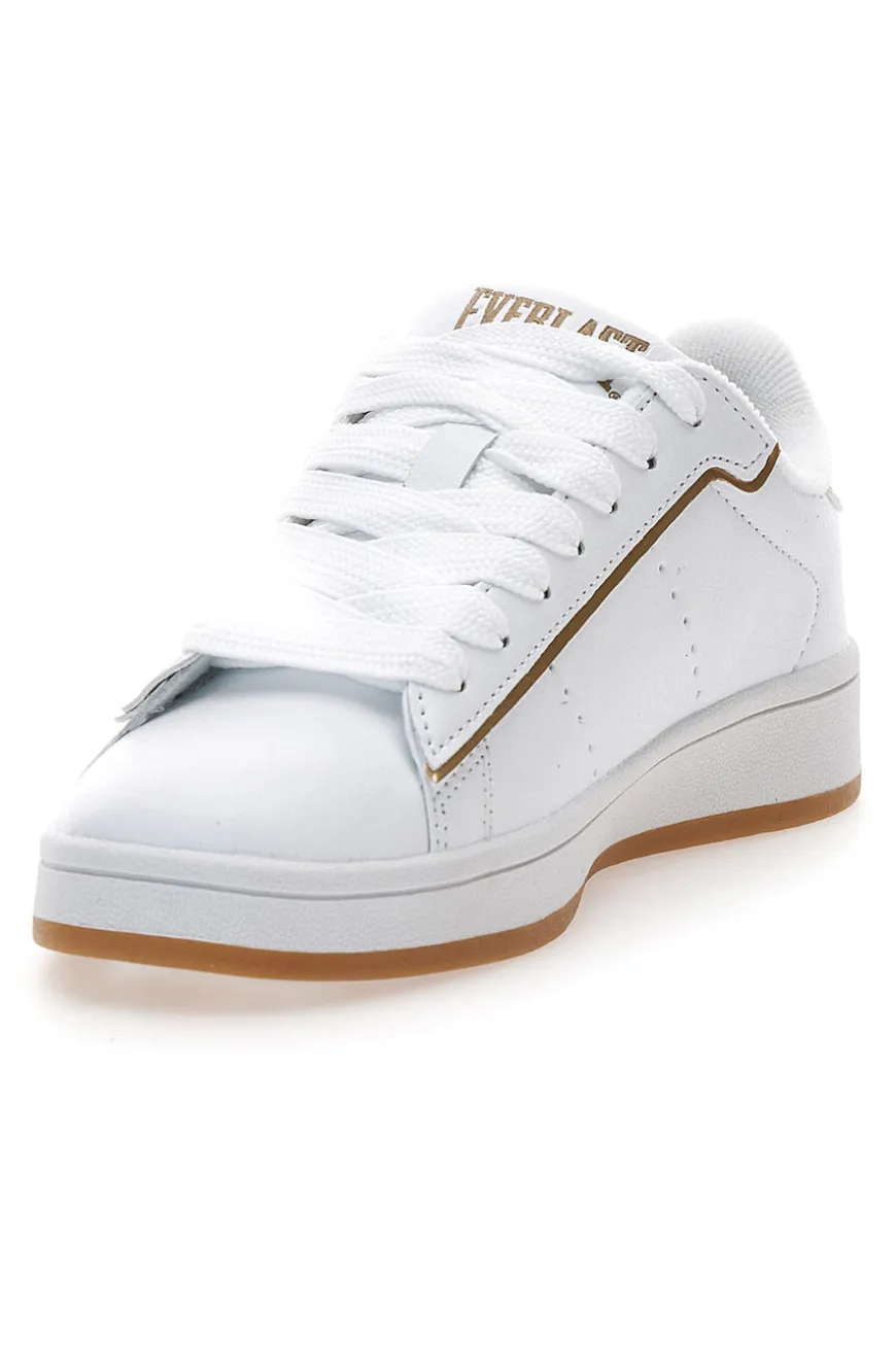 Sneakers bianche con dettagli oro Everlast EV-087P