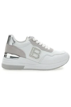 Sneakers Bianche con Dettagli Argentati Laura Biagiotti 8923