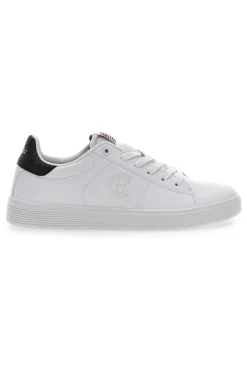 Sneakers Bianche con Dettaglio Nero COTTON BELT CBM424A54