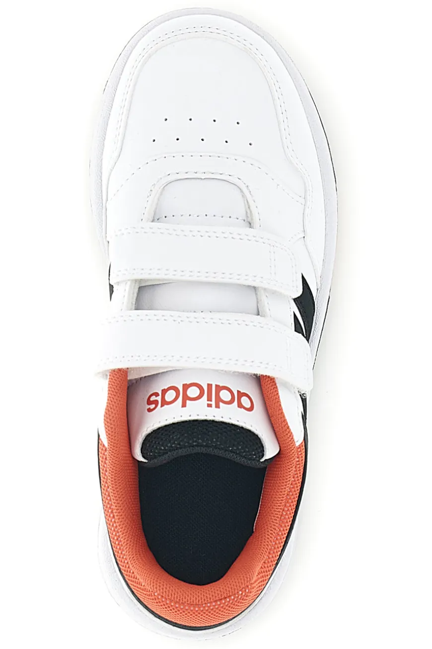 Sneakers bianche con doppio strappo Adidas Hoops 3 Cf c