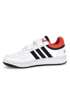 Sneakers bianche con doppio strappo Adidas Hoops 3 Cf c