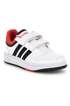 Sneakers bianche con doppio strappo Adidas Hoops 3 Cf c