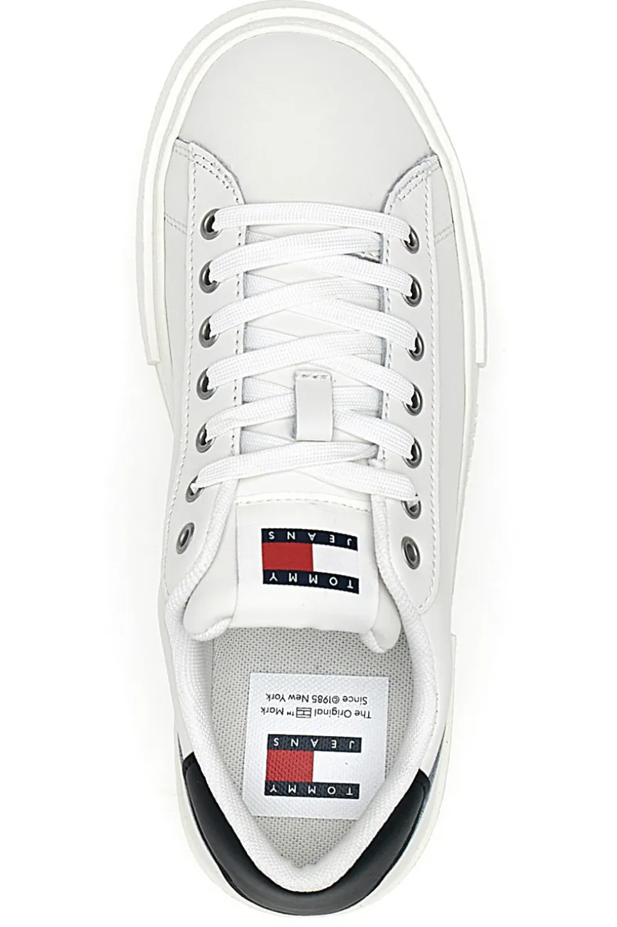 Sneakers Bianche Con Flatform TOMMY JEANS FOXING FLATFORM