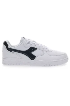 Sneakers Bianche con Fregio a Contrasto Diadora Raptor Low Moon WN
