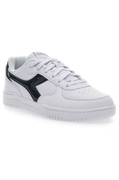 Sneakers Bianche con Fregio a Contrasto Diadora Raptor Low Moon WN