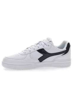 Sneakers Bianche con Fregio a Contrasto Diadora Raptor Low Moon WN