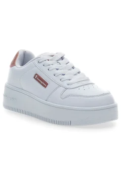 Sneakers Bianche con Lacci Champion Rebound Platform Glitz