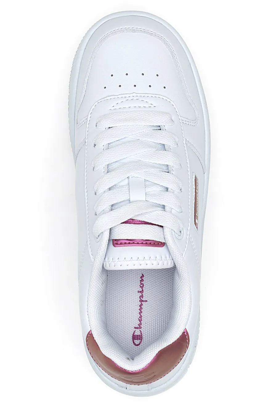 Sneakers Bianche con Lacci Champion Rebound Platform Glitz
