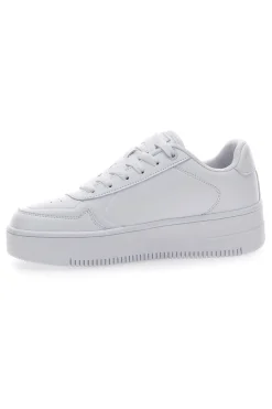 Sneakers Bianche con Lacci Champion Rebound Platform Low