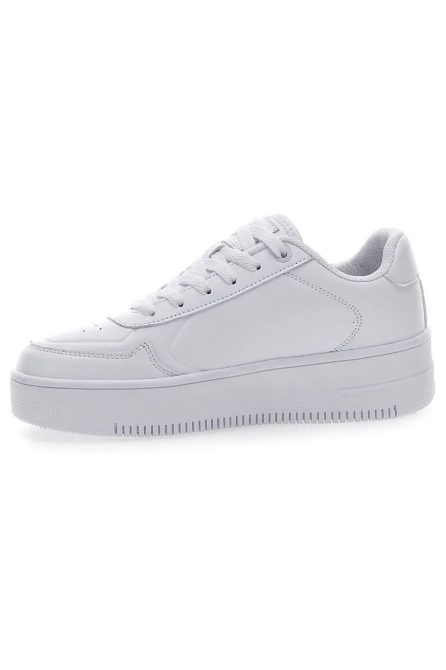 Sneakers Bianche con Lacci Champion Rebound Platform Low
