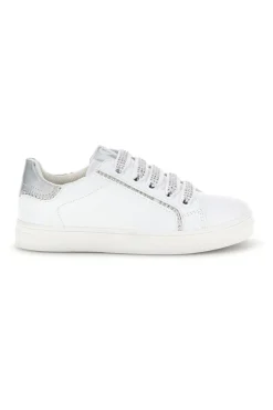 Sneakers bianche con lacci e cerniera Laura Biagiotti L9875C9759