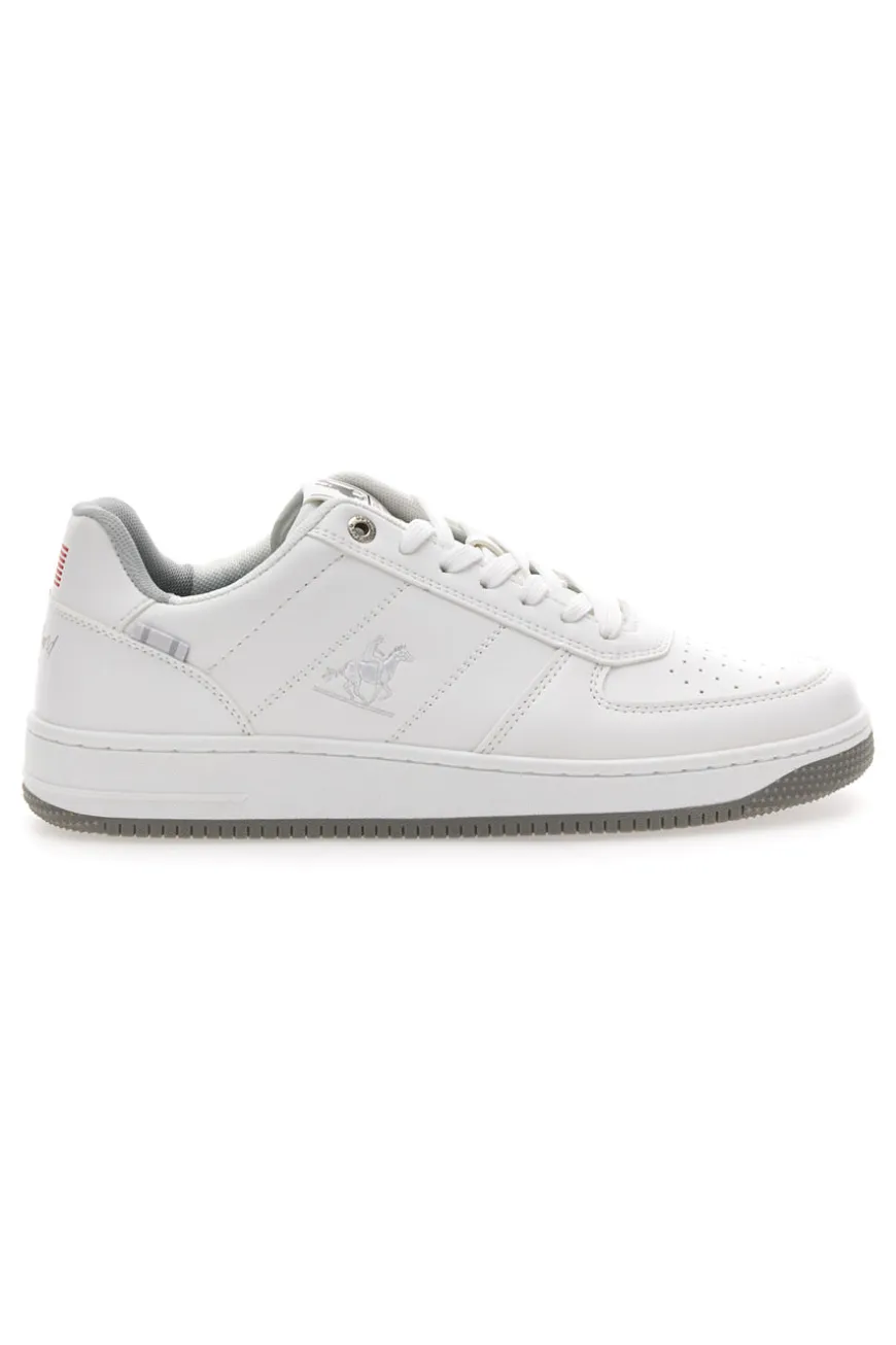 Sneakers Bianche Con Lacci U.S. Grand Polo GPM424707J