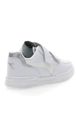 Sneakers Bianche con Logo Argento e Strappi DIADORA RAPTOR LOW SPOTTED PS