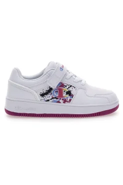 Sneakers Bianche con Logo Colorato CHAMPION RD18 2.0 LOW G TD