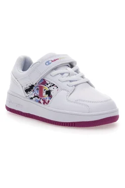 Sneakers Bianche con Logo Colorato CHAMPION RD18 2.0 LOW G TD