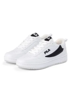 Sneakers Bianche con Logo Laterale Nero FILA REGA NF TEENS