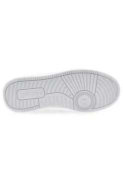 Sneakers Bianche con Logo Laterale Argento CHAMPION RD18 LOW G GS
