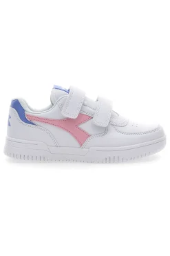 Sneakers Bianche con Logo Rosa Diadora Raptor Low Ps