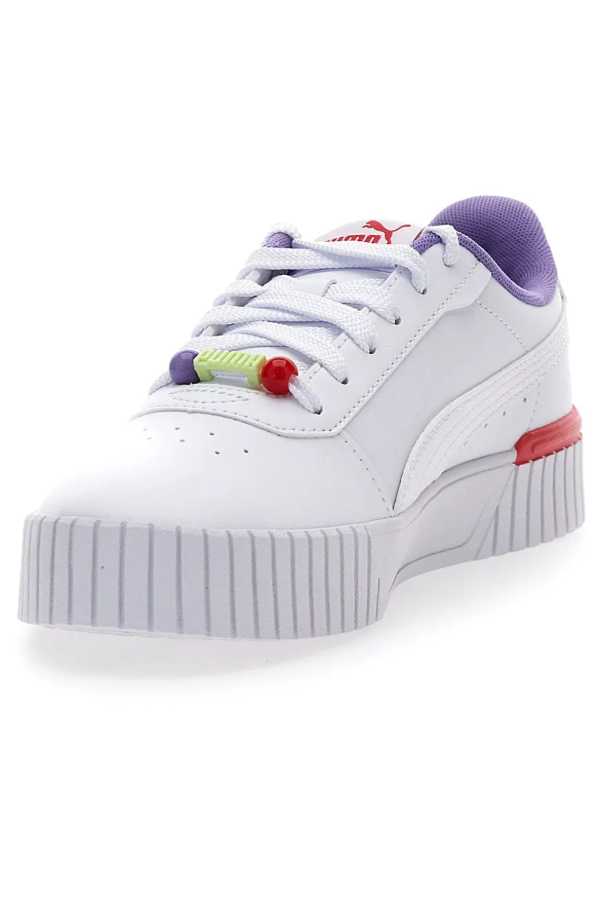 Sneakers bianche con perline Puma Carina 2.0 Pearls Jr