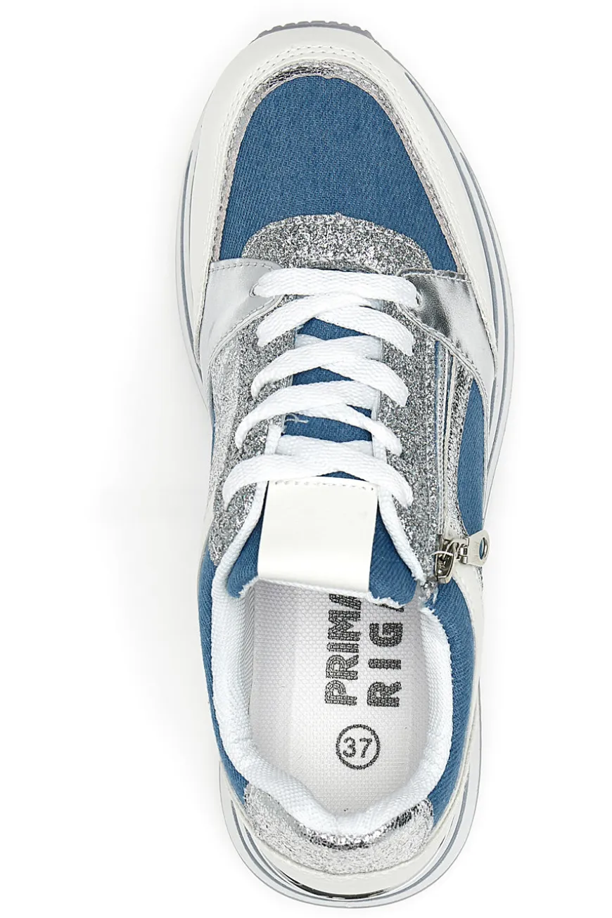 Sneakers Bianche con Platform Prima Riga 428