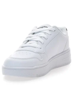Sneakers bianche con platform e logo glitter Champion RD18 PLATFORM Glitter G GS