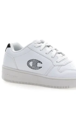 Sneakers bianche con platform e logo glitter Champion Rd18 Platform Glitter G Gs