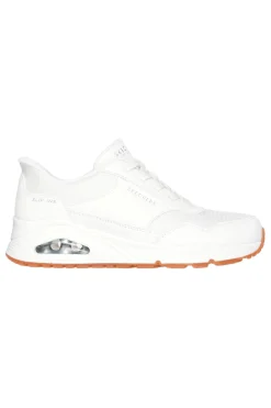 Sneakers Bianche con Platform Skechers Street Hands Free Slip-ins: Uno - Banksia