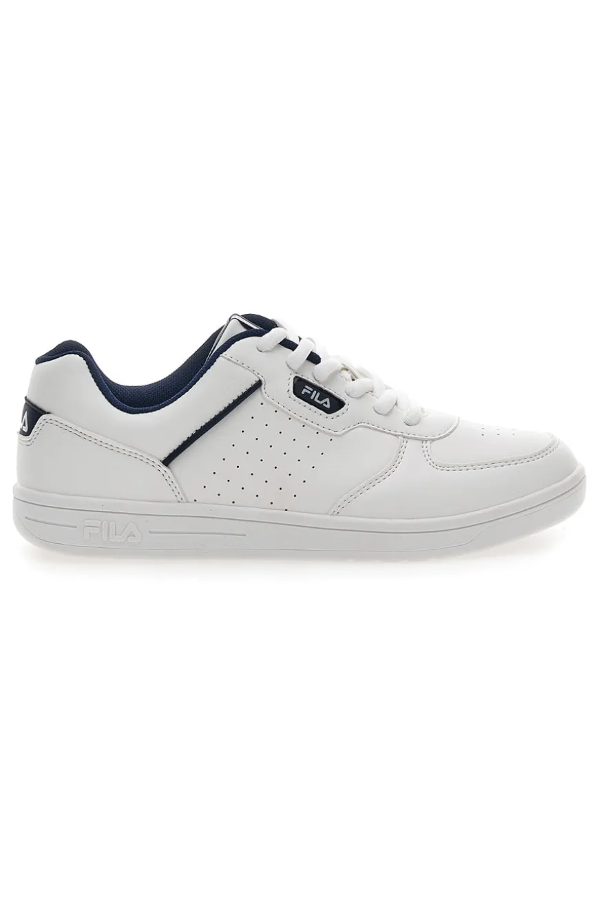 Sneakers Bianche con profilo Blu Fila Court Teens