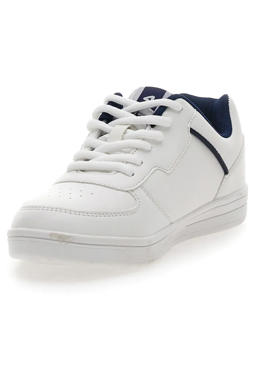 Sneakers Bianche con profilo Blu Fila Court Teens