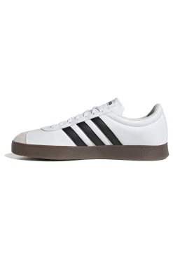 Sneakers bianche con punta rinforzata e strisce nere Adidas VL Court Base