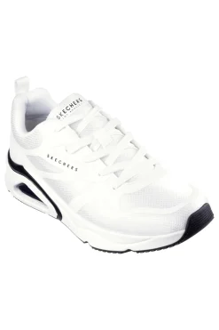 Sneakers Bianche con Soletta Air Cooled Memory Foam SKECHERS Tres-Air Uno - Revolution-Airy